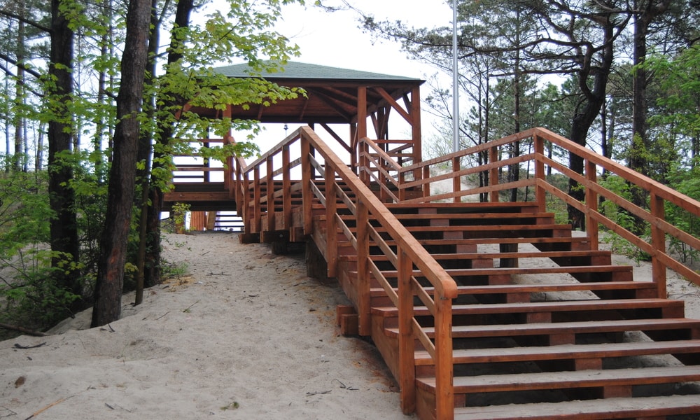Budowa Zejść Oraz Zjazdu Na Plażę W Pogorzelicy